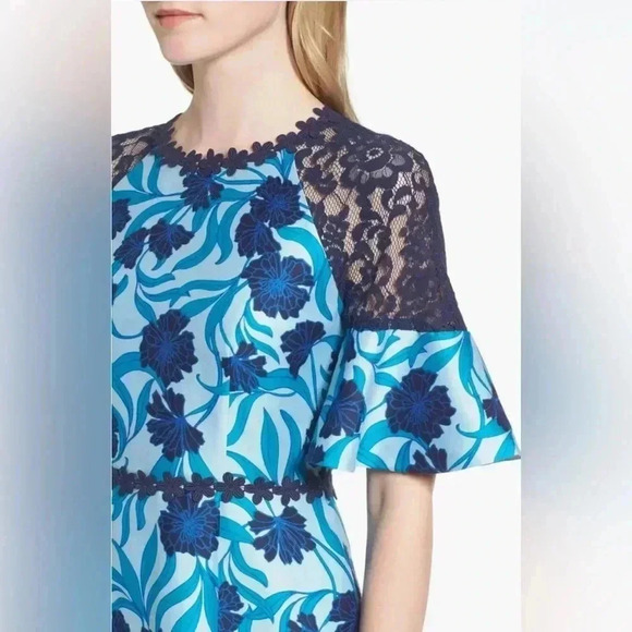 Draper James Blue Buttercup Bloom Floral Dress Size 6 - Picture 3 of 15